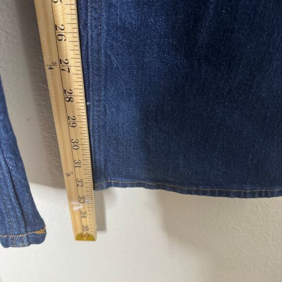 Abercrombie & Fitch High Rise‎ Vintage Flare Jeans Women’s 28 6L Dark Wash - Picture 6 of 9